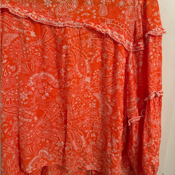 Orange and white shirt size 18 by Monsoon UK made in Indonesia. - Picture 5 of 5